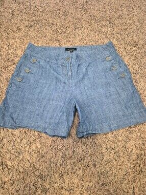 The Limited Light Blue Chambray Button-Accent Women's Shorts Size 6